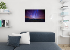 Milky Way over the Colorado Rockies Photo Art Print Poster 24×36 inch