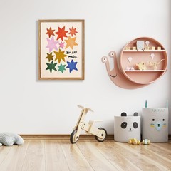 Framed You Are Magic Minimalist Quotes Wall Art 08×10 inch Colorful Cute Star…