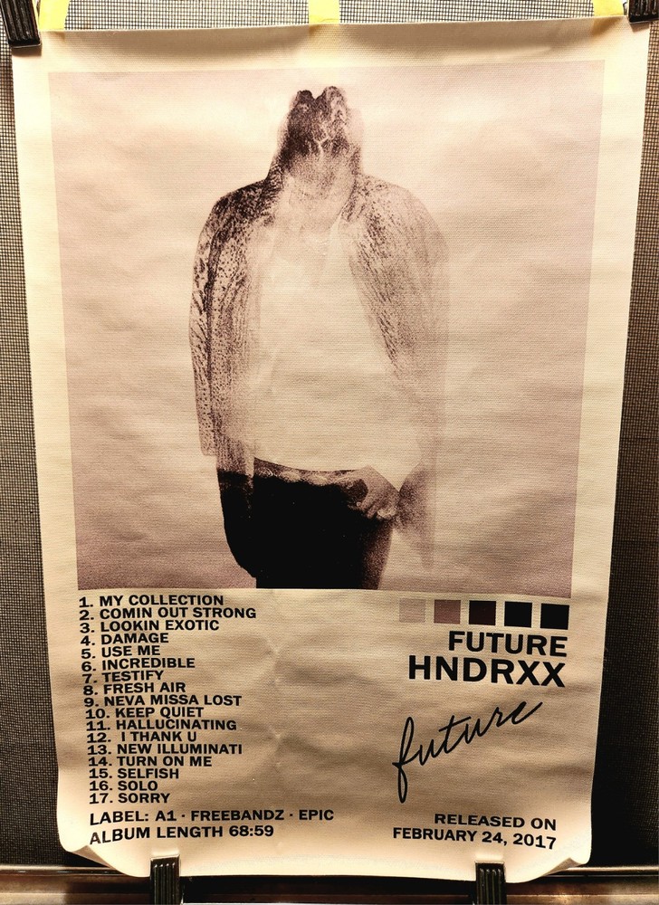 Future «HNDRXX» Album Cover 12×18 Inches Canvas Poster (No Frame) Reprint
