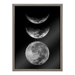 Blake Mod Moon It’S Just a Phase by the Creative Bunch Studio Framed Glass Art P