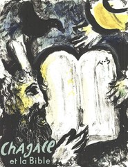 MARC CHAGALL Moses and the Tablets of the Law 29.75″ x 21.25″ Lithograph 1962 Mo