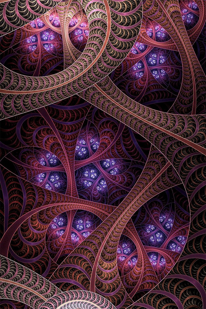 Classic Fractals Psychedelic Colorful Painting Wall Home Decor – POSTER 20×30