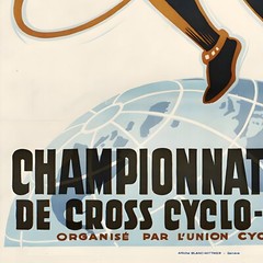 Championnat du Monde de Cross Cyclo-Pédestre (Switzerland) Bicycle 1952 Retro Vi