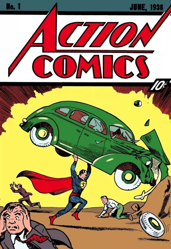 ACTION COMICS #1 COMIC BOOK COVER Poster print 11″x17″ inches