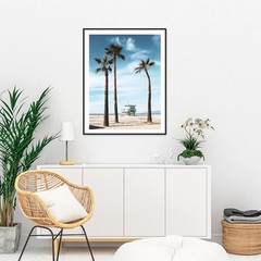 Beach Ocean Relaxing Wall Art Poster Print BA250-93_0
