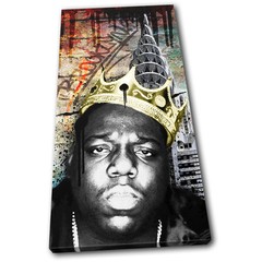 Notorious B.I.G. Grunge New York Urban SINGLE CANVAS WALL ART Picture Print