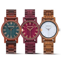 New Design Fashion Ladies Watches Natural Sandalwood Walnut Wood Watch for women