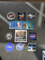 Flat Earth Stickers 🌎 VARIETY PACK of TEN (10) ** WORLDWIDE 🌐 SHIPPING **