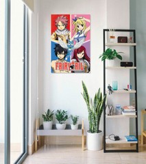 Fairy Tail – TV Show Poster / Print (5 Characters / Grid) (Size: 24″ X 36″)