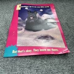 Vtg 1988 Class Dog Funny Argus Communications -USA-Koren Trygg-Poster- 18”x 13”