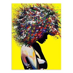 Abstract Wall Art Graffiti Woman Picture Canvas Painting Print Wall Decor Poster