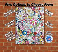 Takashi Murakami Multicolor Homage Canvas Wrap Wall Decor PosterWall Art Print