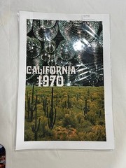 California 1970, Psychpersia Poster, Cactus/Disco Balls, 13″X19″ New, Sealed