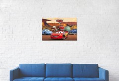 Cars – Disney / Pixar Movie Poster (Characters: Lightning Mcqueen & Sally…)