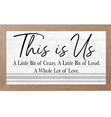 This Is Us – A Little Bit Crazy Loud Love – Framed Wall Art by Summer Snow
