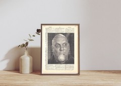 Uncle Fester Addams Family 8.5 x11 Unframed Vintage Dictionary Art Print