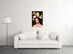 Flowers In Her Hair Fashion Attractive Model Print Wall Art Home – POSTER 20×30