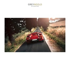 1986 Lamborghini Countach 5000 QV Car Wall Art Print pick size A4/A3/A2/90x60cm