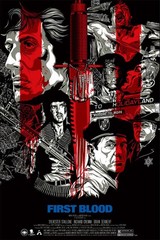 612325 First Blood Movie Stallone Rambo Thriller Action Wall Print Poster