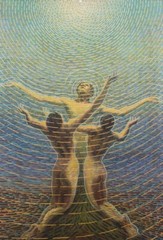 New Dawn Art Print by Giuseppe Sexto Canegall 1920 – Italian Futurist Radiance