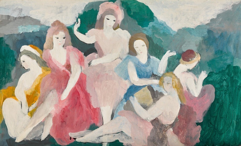 Marie Laurencin Six Young Women : Archival Quality Giclée Art Print