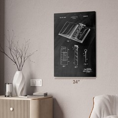 Bookmark Patent Wall Art: Librarian Gifts, Library Decor, Gifts For Readers