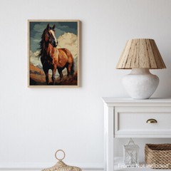 Horse Poster Art for Bedroom Horse Prints Wall Decor 11×14 Inches (Unframed)