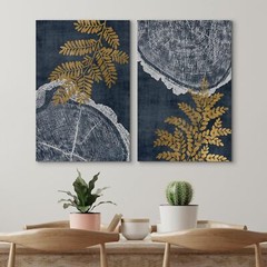 Wall26 Tree Rings Vintage Art Minimalist Wood Grain Canvas Prints Wall Decor