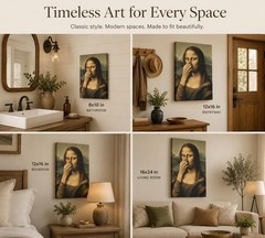 Classical Humor Toilet Art Mona Lisa Poster Print