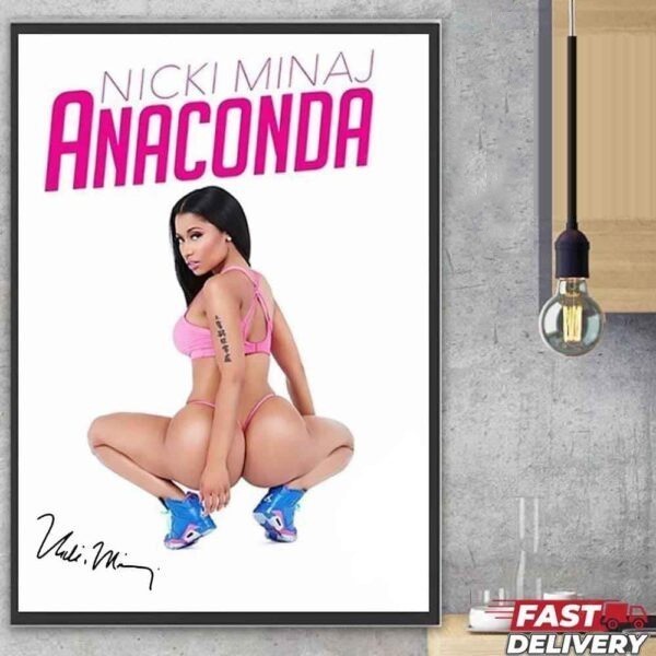 Nicki Minaj Anaconda Racy Cover Art Home Decor Poster – Unframed