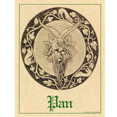 Pan Poster 8.5 x 11″ Parchment Print NEW Greek Mythology