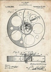 Wall Art Home Decor Film Movie Cinema Camera Projector Patent Print Set of 6
