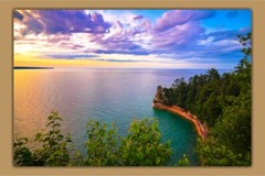 Pictured Rocks National Lakeshore, Miners Castle, Upper Peninsula Michigan Print