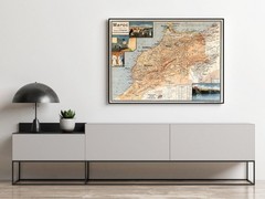 Old Map of Morocco Le Maroc 1925 Vintage Map | Wall Map Print Unframed or Framed