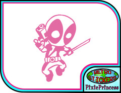 Deadpool Marvel A Vinyl Sticker Laptop Car Bike Wall Poster Art Window Movie