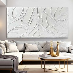 Oil Painting Art Wall Decor Pictures for Living Room Big Wall Artwork White P…
