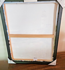 16 x 20 Picture in Black Floating Frame of Costal Lighthouse