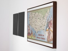 Native American Tribe State Icons Map Indigenous People Art Print Poster 18×12