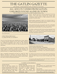 Children Of The Corn Wall Collage Newspaper Style Poster