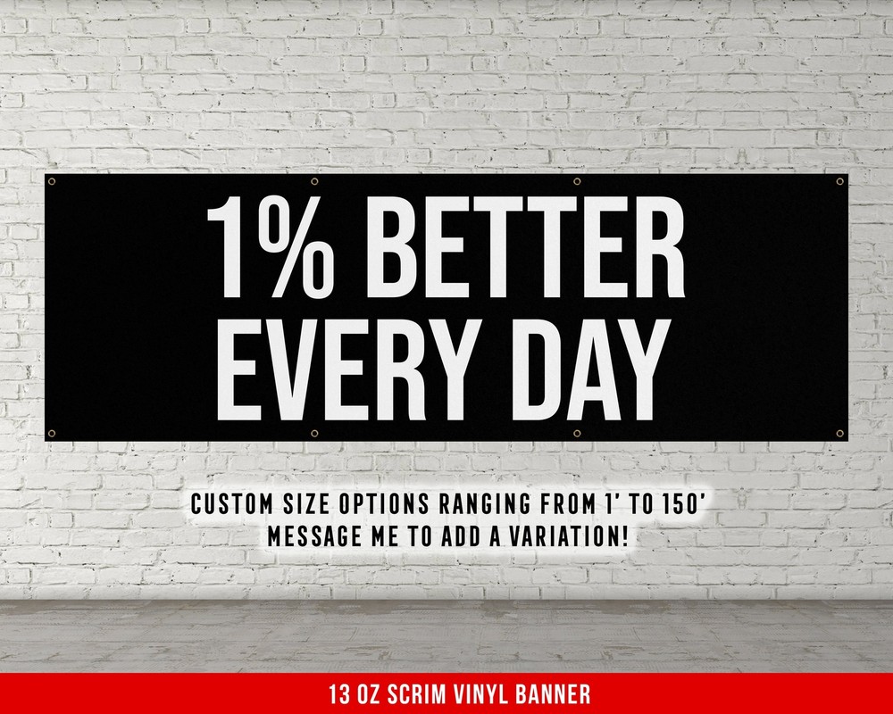 Motivational Gym Wall Art – Better Every Day Banner