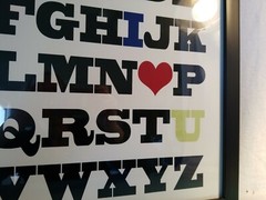 RE Room Essentials – «I Heart You» 12 x12 Framed Wall Art by Louise Carey