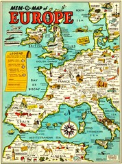 Europe – 1946 – Pictorial Map Poster