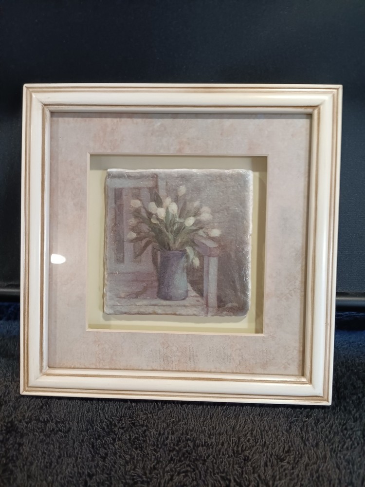 Soft Beige Floral Themed Contemporary Print Wall Home Decor