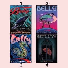 Belly Band Psychedelic Tour Art Poster Set 2025