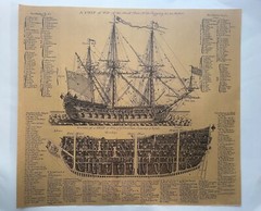 Ship Poster Nautical Ocean Sailboat Print Old Sailing Boat Design