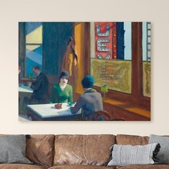 Chop Suey by Edward Hopper USA America Paintings Canvas Wall Art Print