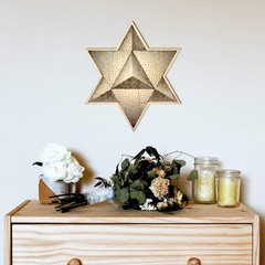 12in Sacred Geometry Wall Art Merkabah Spiritual Desktop Decor Meditation