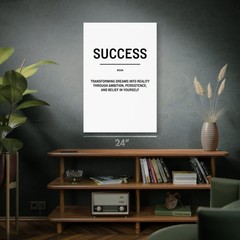 Success Motivational Print Poster, Canvas or Framed Motivational Posters
