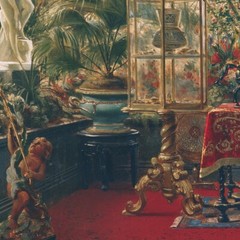 48W»x30H» VERANDA PRINCESSE MATHILDE by CHARLES GIRAUD -PLANTS CHOICES of CANVAS
