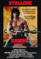 RAMBO First Blood II 1985 Poster Art Print Waterproof Canvas A5 A4 A3 A2 A1